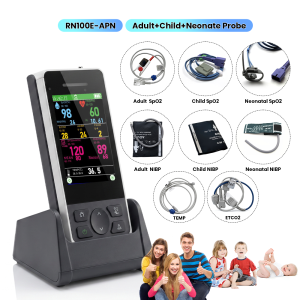 3.5-Inch Color TFT Hand-held Patient Monitor Human Vital Signs Monitor (SpO2 NIBP ETCO2 TEMP Optional )