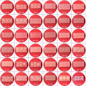 Silicone Nail Carving Mold 3D Various Size Five Petal Flowers Nail Stamping Stencils UV Gel Polish Manicure Mould