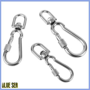 bluesea ตะขอเกี่ยวสแตนเลสแบบหมุนได้สำหรับสุนัขเดินไปตั้งแคมป์