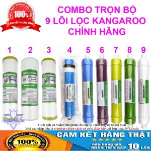 Trọn bộ Combo 9 lõi lọc nước Kangaroo chính hãng 123456789 - Lõi RO Nano Ceramic Alkaline Maifan ORP Cartridge