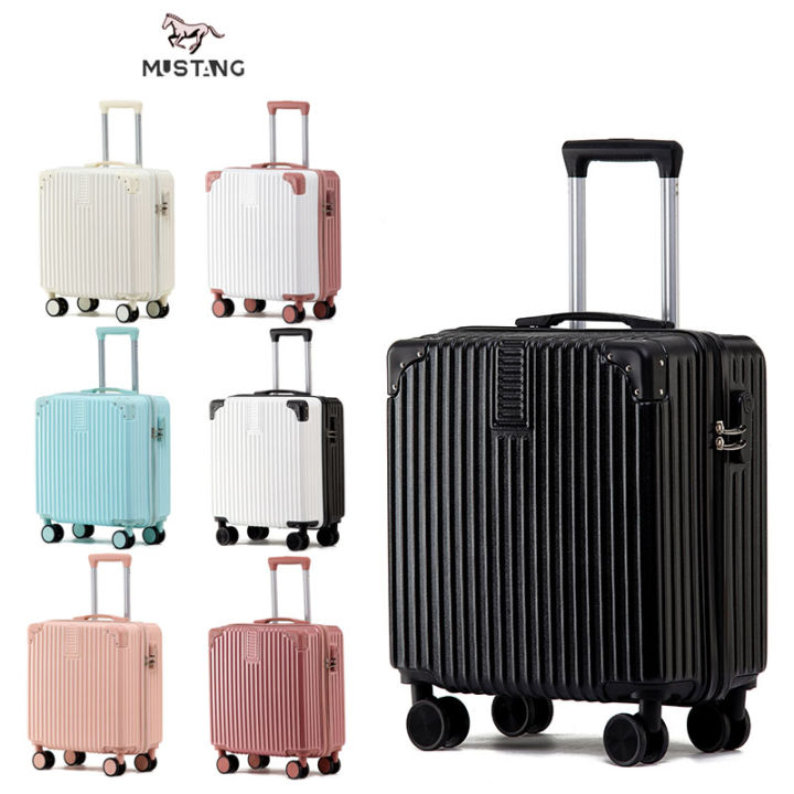 Mustang Boarding Luggage Carry on Luggage Small Luggage 18 inches Luggage Hand Carry Luggage 360 universal wheel Lazada PH