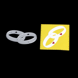 Exquisite Wedding Rings Cutting Die Stencil for Creative Paper Art Crafts Cutting Template Great Gifts for Kids Teens Gi