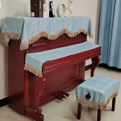 Khăn phủ đàn piano cơ đàn piano điện tử 88 phím phong cách Châu Âu cổ điển sang trọng chống bụi chống xước