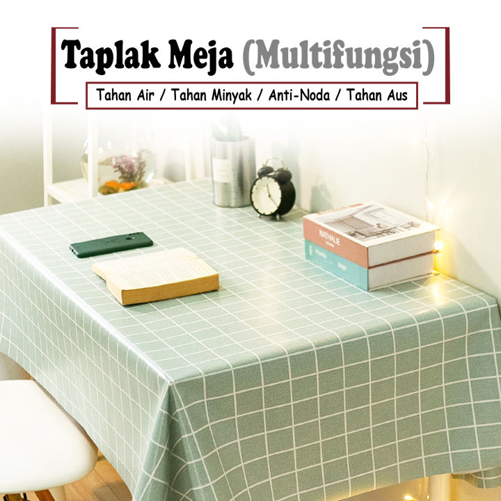 Taplak Meja Makan Ruang Tamu Anti Air Pvc Ukuran Besar Motif Modern