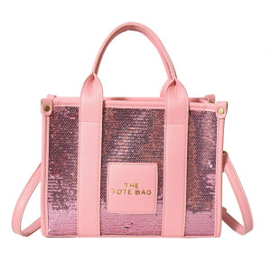 Tote bag a stylish and sophisticated women’s bag for commuting featuring a unique cross-border design with sequin patchwork and can be carried as a handbag shoulder bag or crossbody bag