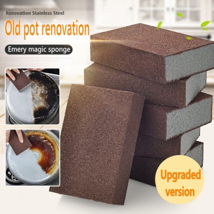 1/5/10Pcs Magic Sponge Eraser Carborundum Removing Rust Cleaning Brush ...