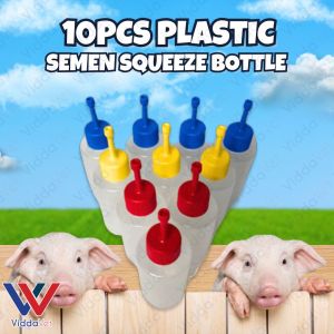 10PC 100ML Squeeze Bottles for Pet Feeding and Liquid Application for Animals for pig artificial insemination 100ml