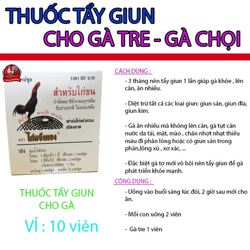 Cách Sử Dụng Thuốc Tẩy Giun Thái Lan