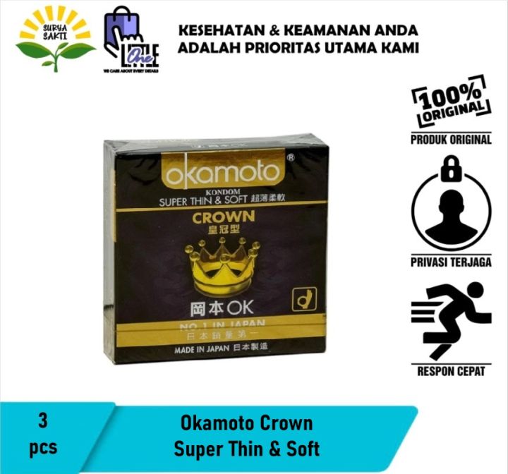 Kondom Okamoto Crown - Isi 3
