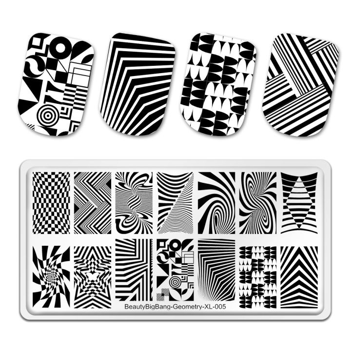 BeautyBigBang 2022 Nail Stamping Plates Unicorn Animals Stainless Steel