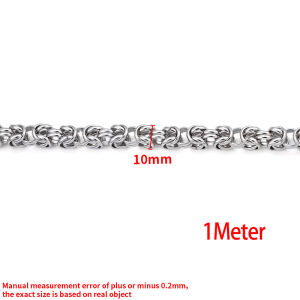 เครื่องประดับทำมือโซ่กระดูกงูแหวนเหล็กสแตนเลสกลมสร้อยคอแบบทำมือสร้อยข้อมือพวงกุญแจคิวบา