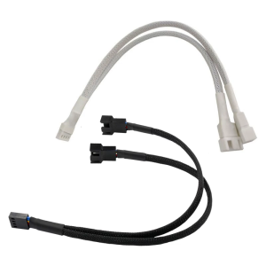 4Pin Fan Splitter Adapter 1 To 2 Extension Cable For Multiple Cooling Fan With Signal Sync And Power Supply