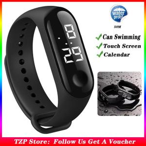 TZP Store High Quality Multifunction LED Digital Silicone Sports Watches 50M Waterproof Swimming Calendar Silicone Strap Electronic Bracelet