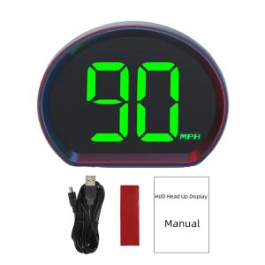 MIIQNUS KMH/MPH Đồng Hồ Đo Tốc Độ Kỹ Thuật Số Xe Hơi  Cắm và chạy Khả năng tương thích đa năng Màn hình hiển thị đầu xe HUD Phụ kiện điện tử ô tô Di động Máy chiếu tốc độ kính chắn gió Phù hợp với tất cả các xe