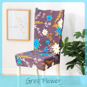 Sarung Kerusi Meja Makan Floral Chair Cover Stretch Elastic Spandex Dining Chair Covers Alas Kerusi 椅子盖【A02】