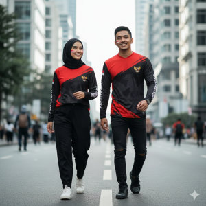 jersey garuda black | hut indonesia lengan panjang series free nick name full print