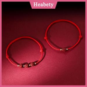 Heabety Tây Tạng Phật giáo sen đính cườm Vòng đeo tay handmade bện có thể điều chỉnh may mắn màu đỏ chủ đề Vòng đeo tay quyến rũ cho phụ nữ người đàn ông vài đồ trang sức