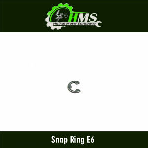 Snap Ring E6 (Harga Per 1 PCS) - Kancingan Kancing Circlip Klip Pengunci Jepit Capitan Kampas Ganda