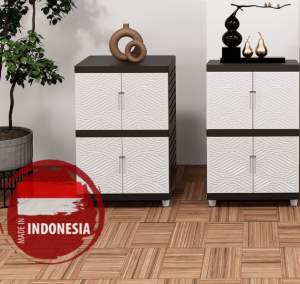 KINGDOM Lemari Plastik VIRUS 3 Susun MURAH Mirip TABITHA