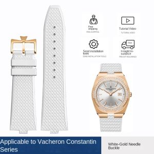 new Original FKM Quick Release Watch Strap Compatible with Vacheron Constantin Overseas 4500V/5500V/7900V Convex Interface high-quality