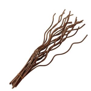WAPKTY 20Pcs Reed Fragrance Diffuser Stick Home Fragrance Long Wavy Replacement Refill Sticks Durable 28CM Air Freshener Rattan