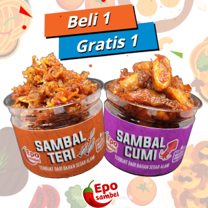sambal sambel babi cumi khas jawa timur pedas asin gurih enak halal teri murah diskon siap santap