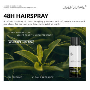 Ubersuave 48H Strong Hold Hair Spray - Ultra Long Lasting Humidity Resistance 6H Perfume Super Quick Dry Easy Wash
