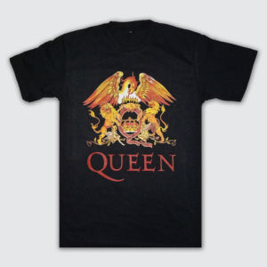 Kaos Band Queen Logo Freddie Mercury Rock Legend T Shirt Dewasa Pria Wanita Cotton Combed 24s Sablon Plastisol Distro Musik Premium
