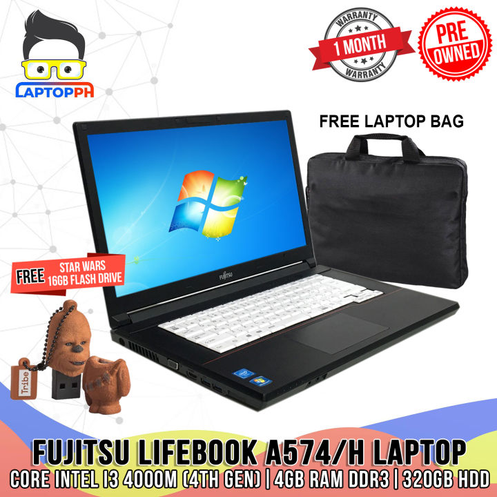 FUJITSU LIFEBOOK A574/H | Intel Core i5 4th gen (4000M) 2.4ghz | 4GB DDR3