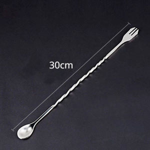 Brightbling Cocktail Stirring Spoon Coffee Juice Milk Tea Bar Stick Tools Double Ended Stainless Steel IP