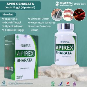 Obat Hipertensi Darah Tinggi Kolestrol Vertigo - Apirex Bharata BPOM Garansi 100% Original