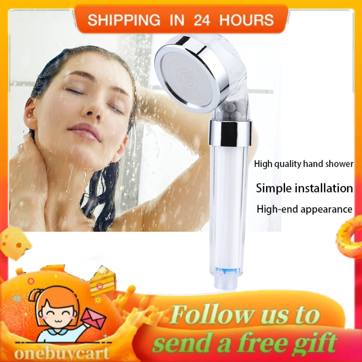 High Quality Home Negative Ions Bathroom Handheld Water Saving Shower