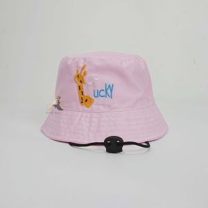 Topi Bucket Anak Bordir Jerapah Good Lucky / Bucket Anak