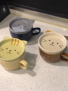 Japanese ceramic mug coffee mug cute cat coffee mug Cartoon animal cup