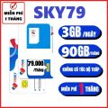 Sim VNSKY SKY79 , 3GB/ngày tốc độ cao truy cập mạng , FREE tháng đầu, tháng sau gia hạn 79k/tháng . FREESHIP - CHƯA KÍCH HOẠT. 
