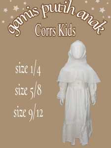 GAMIS PUTIH GAMIS PUTIH ANAK PAKAIAN BUSANA MUSLIM GAMIS BAHAN CRINKLE SILK PREMIUM