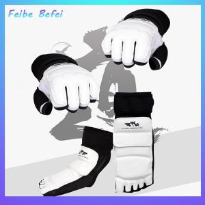 [Feibe Befei] Taekwondo Leather Foot Gloves Sparring Karate Ankle Protector Guard Gear Boxing Martial Arts Foot Guard Sock Adult Kid
