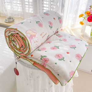 Summer Thin Washed Cotton Baby Quilt Cartoon Sleeping Cover Washable Boys Girls Blanket 110*150cm