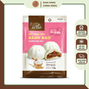 Bột bánh bao Xe Đạp loại 1 kg bột trộn sẵn thơm ngon phồng xốp không chất bảo quản