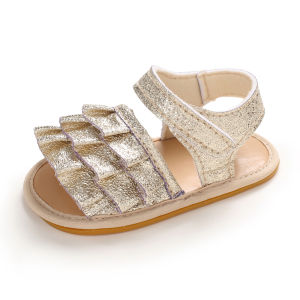 Summer Sandals Shoes For Baby Girls Soild Breathable Anti-Slip Soft Soled Shoes 0-18 Month Christmas gifts#B242