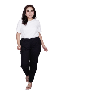 Putri Nasya Celana Kerja Kantor Big Basic Joger Wanita/ Celana Wanita Jumbo Keren/ Big size / Celana Kerja Seragam Wanita Bigsize / Celana Bahan Wanita Formal Super Jumbo Kekinian