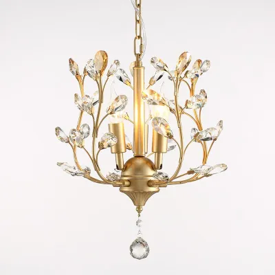 Elegant Modern Crystal Chandelier LED Ceiling Lamp Crystal Pendant Lamp Lampu Siling Kristal Lampu Hiasan Lighting IKEA Hanging Lamp