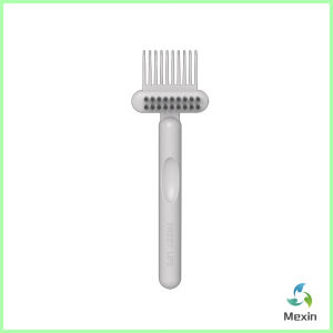 Mexin 1 ชิ้น แปรงทำความสะอาดหวี เรียบง่าย สําหรับทําความสะอาดหวีของคุณ Comb cleaning brush