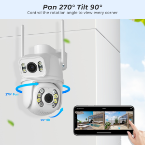 LLSEE ICSEE Wireless Outdoor CCTV Camera Wifi 4K 8MP IP Security Camera Infrared Night Vision Bidirectional Call Mobile Tracking Alarm Waterproof