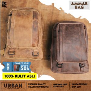 Tas Selempang REVEN AMMAR BAG Kulit Sapi 100% Slingbag Cowok Keren Distro Import Murah Terbaru