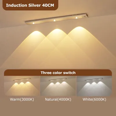 Cat Eye 3 Color Dimmable Motion Sensor USB Rechargeable Light LED Desk Lamp Kitchen Cabinet Wardrobe Lamp
