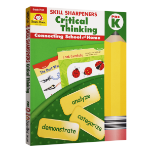 Evan-Moor Skill Sharpeners Critical Thinking PreK Exercise Book for Kindergarten Yonger Kids
