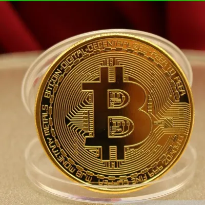 054 Đồng xu Bitcoin quà tặng lưu niệm