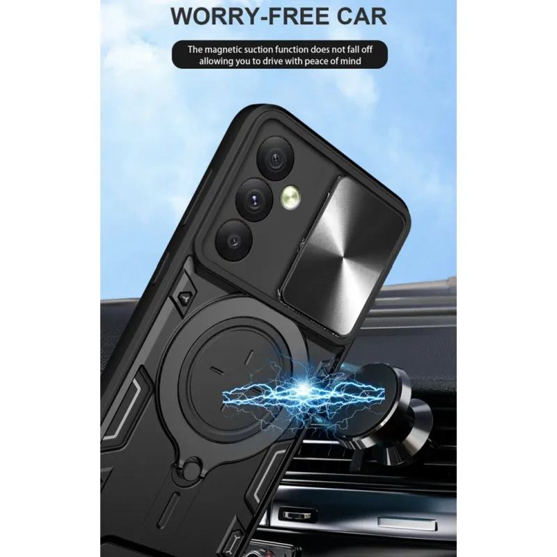 Xiaomi Redmi A5 4G Slide Lens Protect Phone Case For Redmi A5 A A5 A4 A3  RedmiA5 Redmi A5 4G 5G 2025 Car Holder Armor Bumper Hard Shell Casing Back 