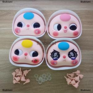 [COD] Biubiuni 1 Set Doll DIY Accessories 5.5cm 10cm Replacement Face Hand Foot Kit For Baby Three Toy Style